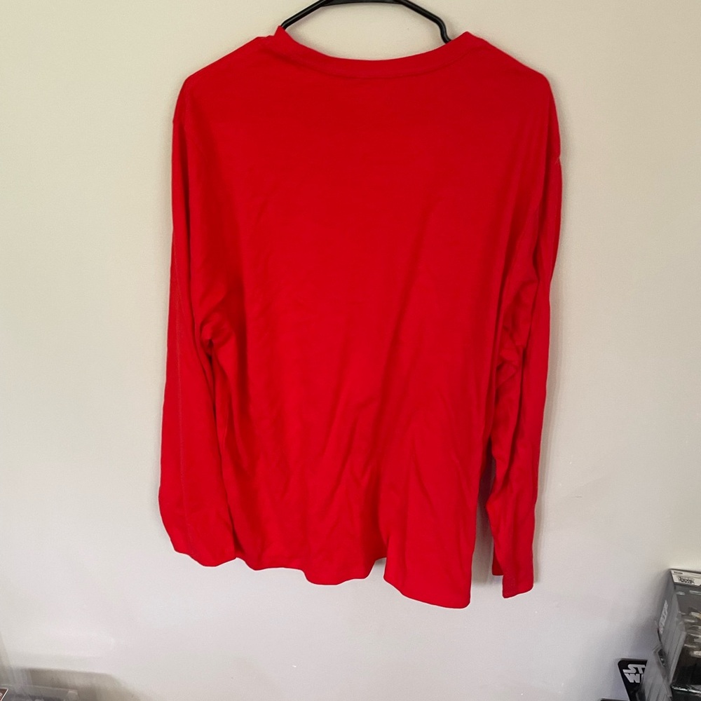 Amazon Essentials Bold Red Crew Neck Shirt - Picture 3 of 3